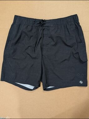 Sol Borne Men's Swim/Active Shorts Size Large Black Pockets
